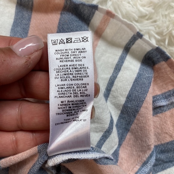 ASOS DESIGN woven stripe frill beach sarong skirt - Picture 5 of 6